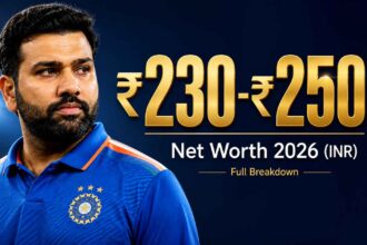 Rohit Sharma net worth in INR 2026 ₹230–₹250 crore thumbnail