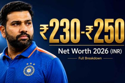 Rohit Sharma net worth in INR 2026 ₹230–₹250 crore thumbnail
