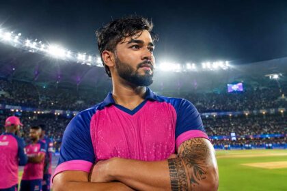 Riyan Parag Net Worth 2026 showing Rajasthan Royals star with ₹14 crore IPL salary, cricket earnings, income sources and career growth