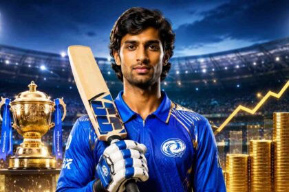 Tilak Varma net worth 2026 showing IPL salary, Mumbai Indians career earnings, cricket achievements and financial growth